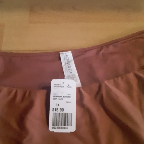 2 for $7 Forever 21 deep taupe bikini bottoms 3X - Picture 4 of 4